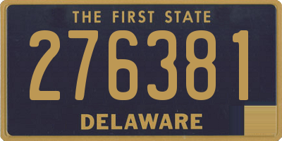 DE license plate 276381