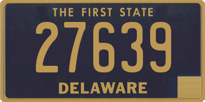 DE license plate 27639