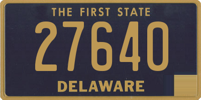 DE license plate 27640