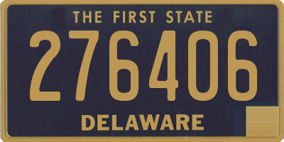 DE license plate 276406
