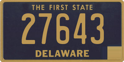 DE license plate 27643