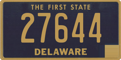 DE license plate 27644