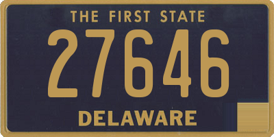 DE license plate 27646