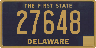 DE license plate 27648