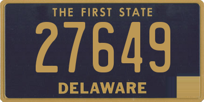 DE license plate 27649