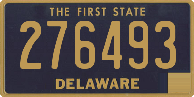 DE license plate 276493