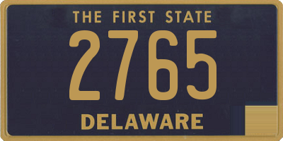 DE license plate 2765