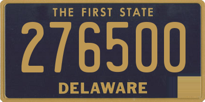 DE license plate 276500