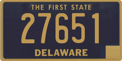 DE license plate 27651