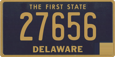 DE license plate 27656