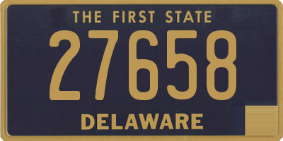 DE license plate 27658