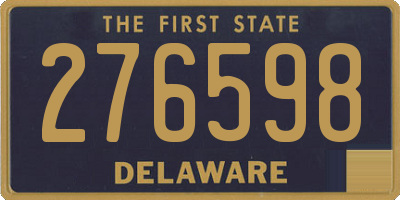 DE license plate 276598