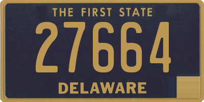 DE license plate 27664