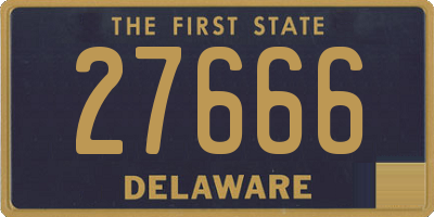 DE license plate 27666