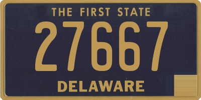 DE license plate 27667