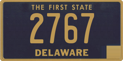 DE license plate 2767