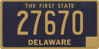 DE license plate 27670