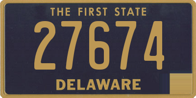 DE license plate 27674