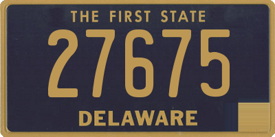 DE license plate 27675