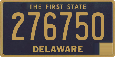 DE license plate 276750