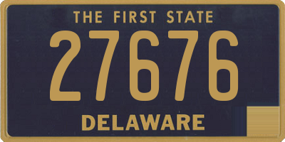 DE license plate 27676