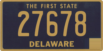 DE license plate 27678