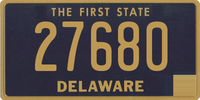 DE license plate 27680