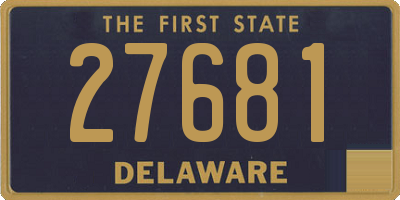 DE license plate 27681