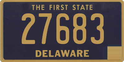 DE license plate 27683