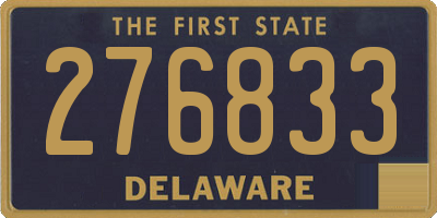DE license plate 276833