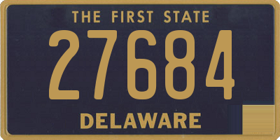 DE license plate 27684