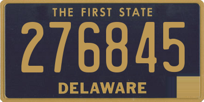 DE license plate 276845