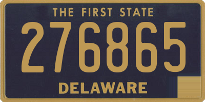 DE license plate 276865