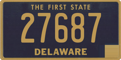 DE license plate 27687