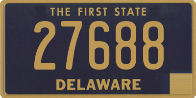 DE license plate 27688