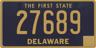 DE license plate 27689