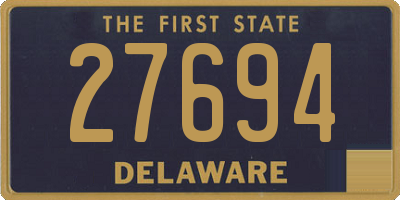 DE license plate 27694