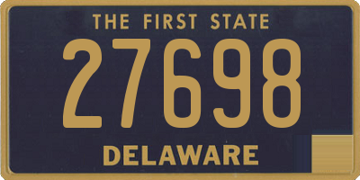 DE license plate 27698