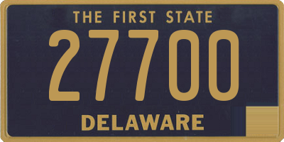 DE license plate 27700