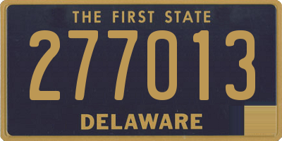 DE license plate 277013