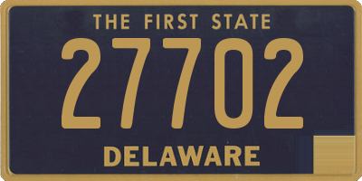 DE license plate 27702