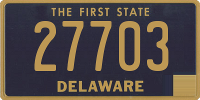 DE license plate 27703