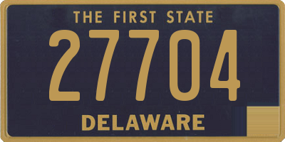 DE license plate 27704