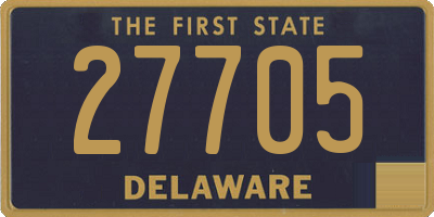 DE license plate 27705