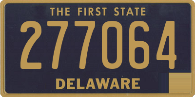 DE license plate 277064