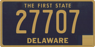 DE license plate 27707