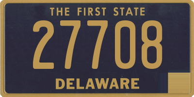 DE license plate 27708