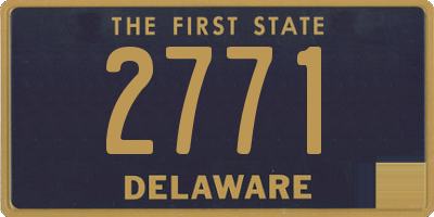 DE license plate 2771