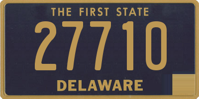 DE license plate 27710