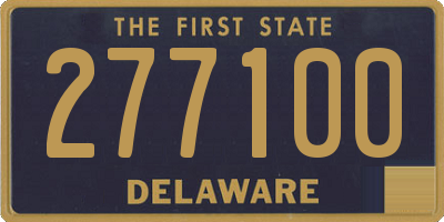 DE license plate 277100
